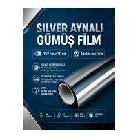 SİLVER (GÜMÜŞ) CAM FİLMİ 100 X 60 MT